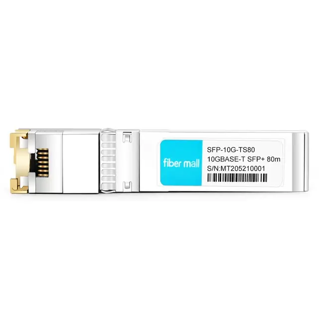 SFP-10G-T-S互換10GBase-T銅線SFP+-RJ45 80mトランシーバーモジュール - 画像 (2)